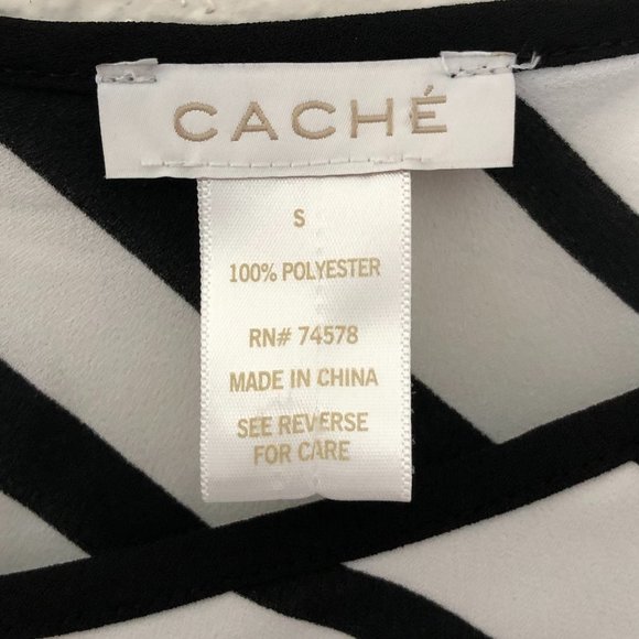 Cache Stripe Knit Sleeveless Sweater Top BF - Picture 2 of 6